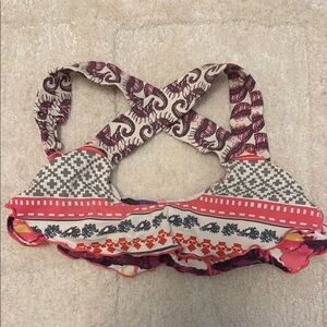 Colorful Patterned Bikini Top